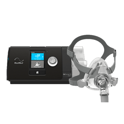 Kit CPAP Automático Umidificador Airsense S10 ResMed e Máscara