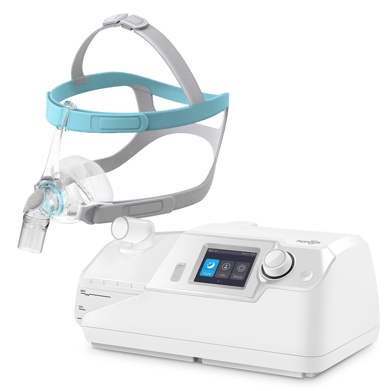 Kit CPAP Automático com Umidificador S7 Hypnus e Máscara Nasal Eson 2 Fisher Paykel Bianco Azure