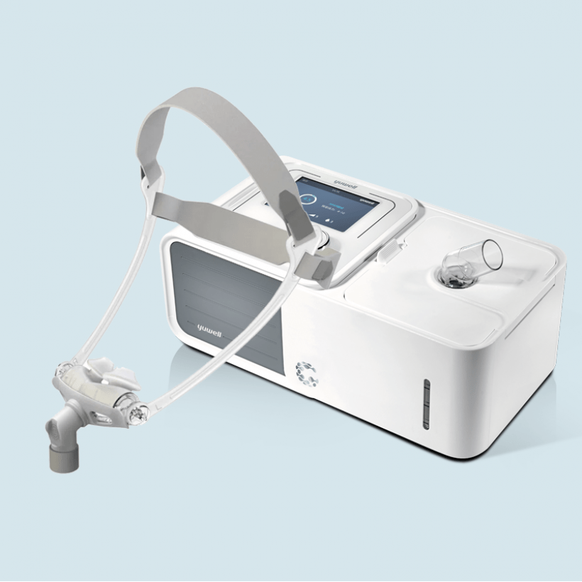 Kit Cpap Automático Yh560 Yuwell Máscara Nasal Fealite Pillow Bmc Bianco Azure 7092